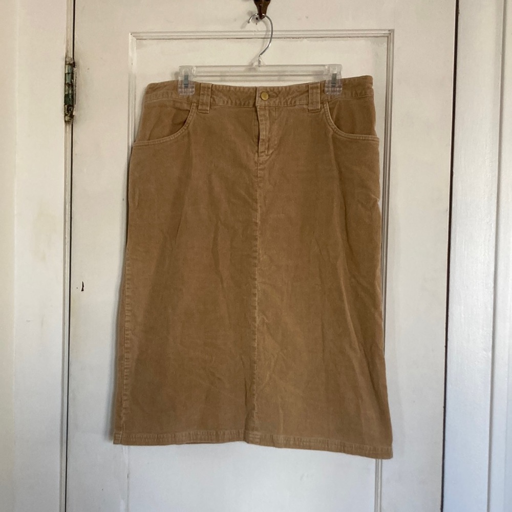 Tan Pencil Skirt